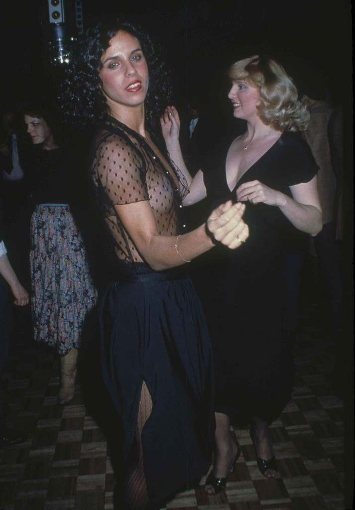 Women dressed in black dance at Studio 54 in New York, March 1979. (AP Photo)