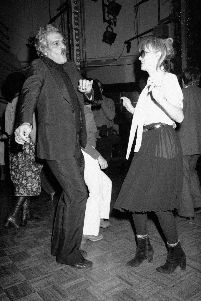 Actor Omar Sharif kicks up his heels on the dance floor at New YorkÂ’s Studio 54 on Tuesday, Nov. 30, 1977 with dancing partner Bulle Ogier, a French actress. It was OmarÂ’s first to the popular nightspot. (AP Photo) Ref #: PA.9667142 Date: 30/11/1977