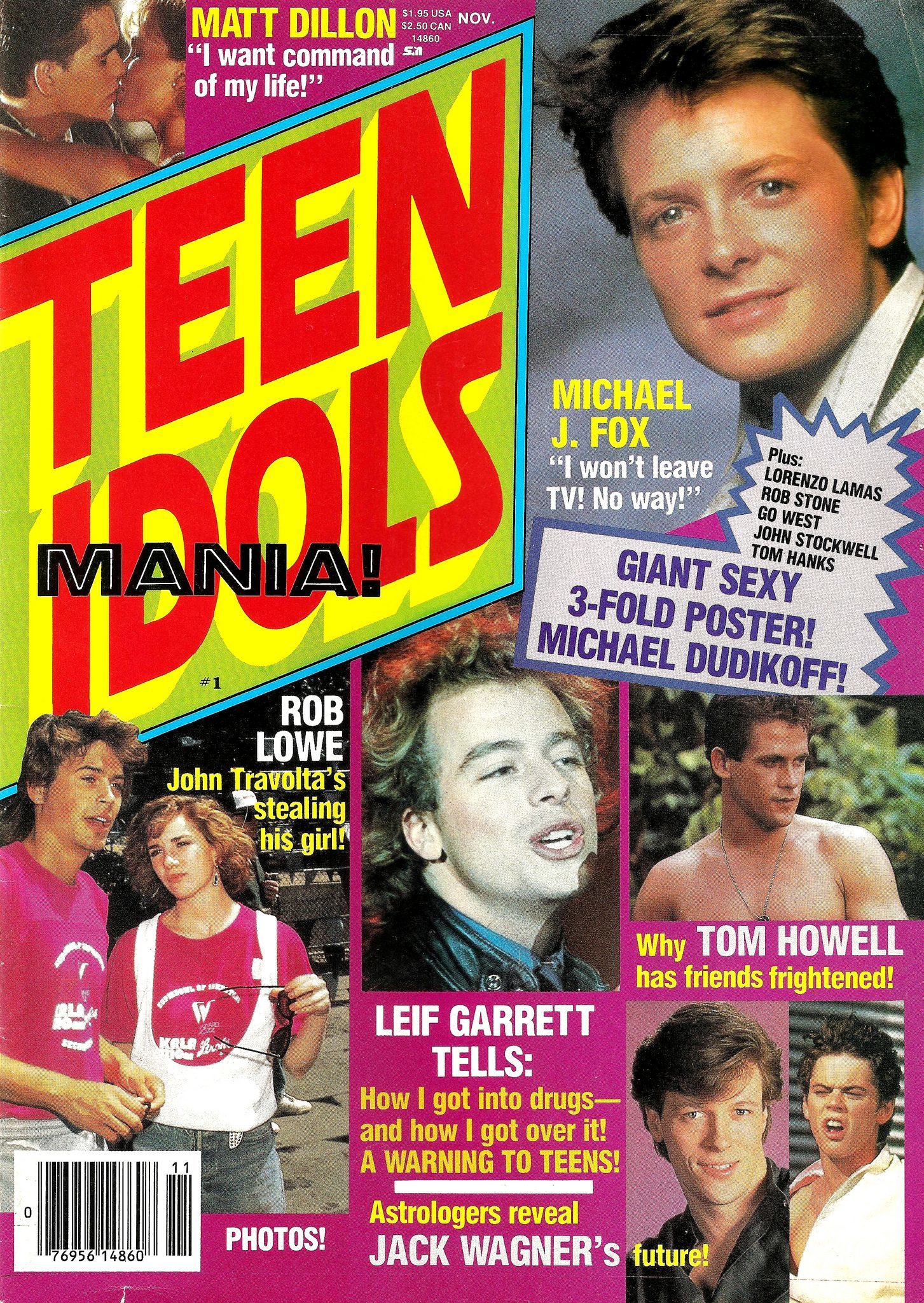 Menudo Revista Super Teen Michael J. Fox Duran Duran Rob Low