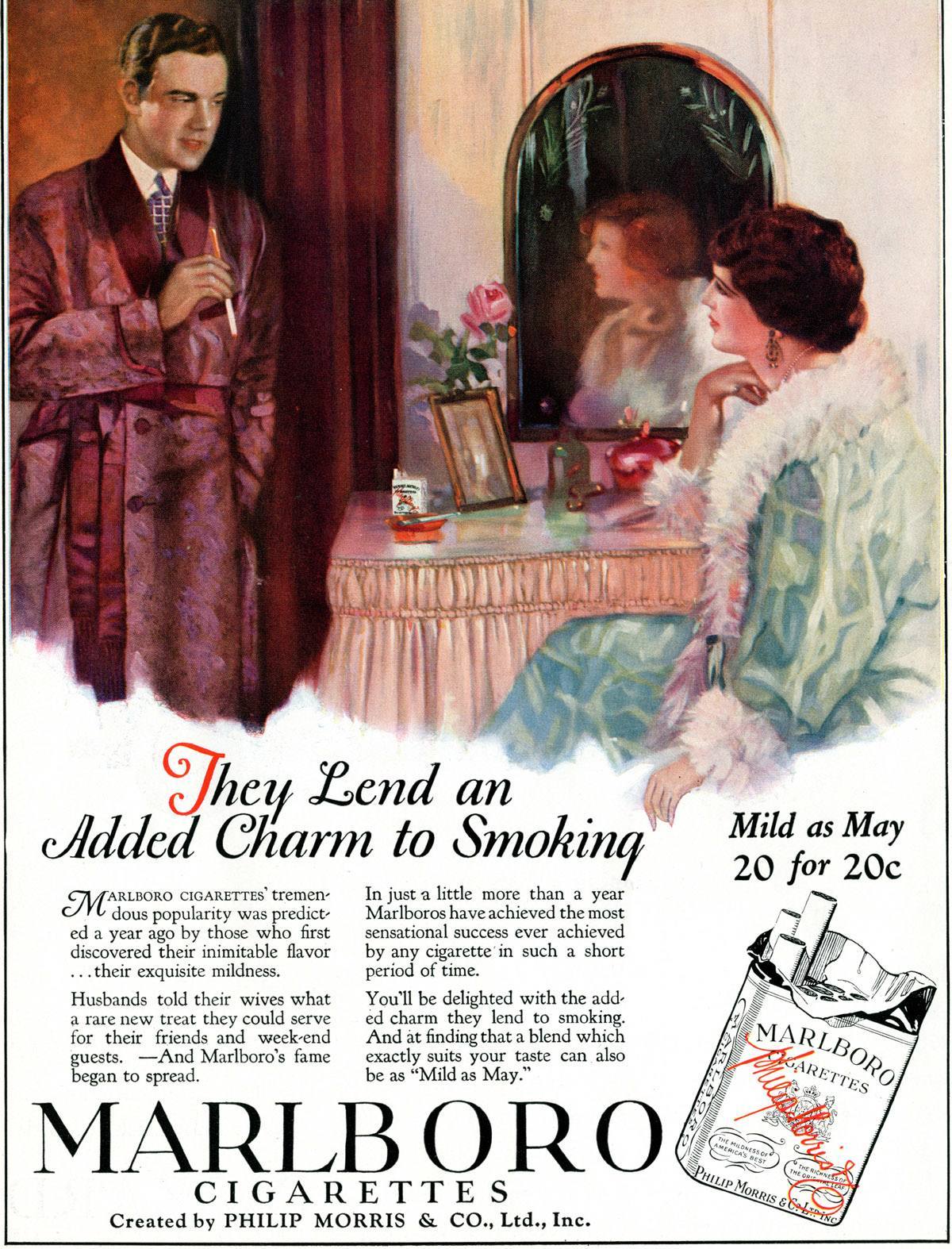 Mild As May When Marlboro Cigarettes Were For Women Flashbak