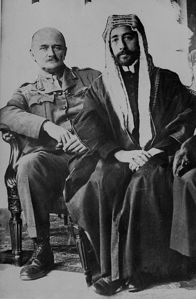 DECEMBER 9th: Allied forces under the Command of General Allenby, take Jerusalem from the Turks and their German allies. The picture shows King Faisul of Iraq and General Allenby. Ref #: PA.1760199 Date: 01/12/1927 