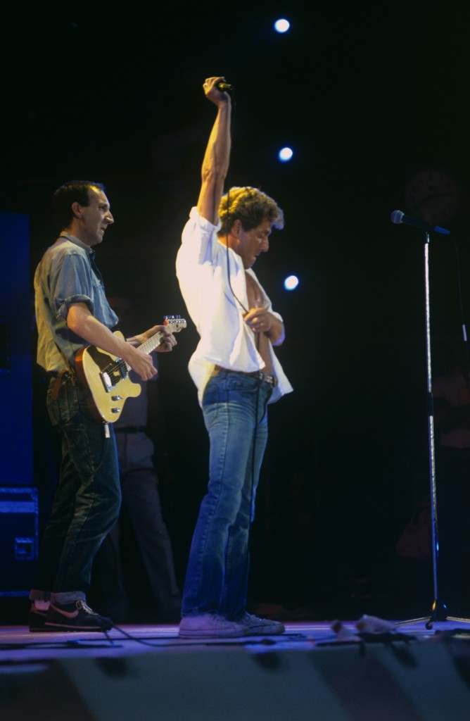 The Who perform at the Live Aid concert, Wembley Stadium, London.  PA-18436052