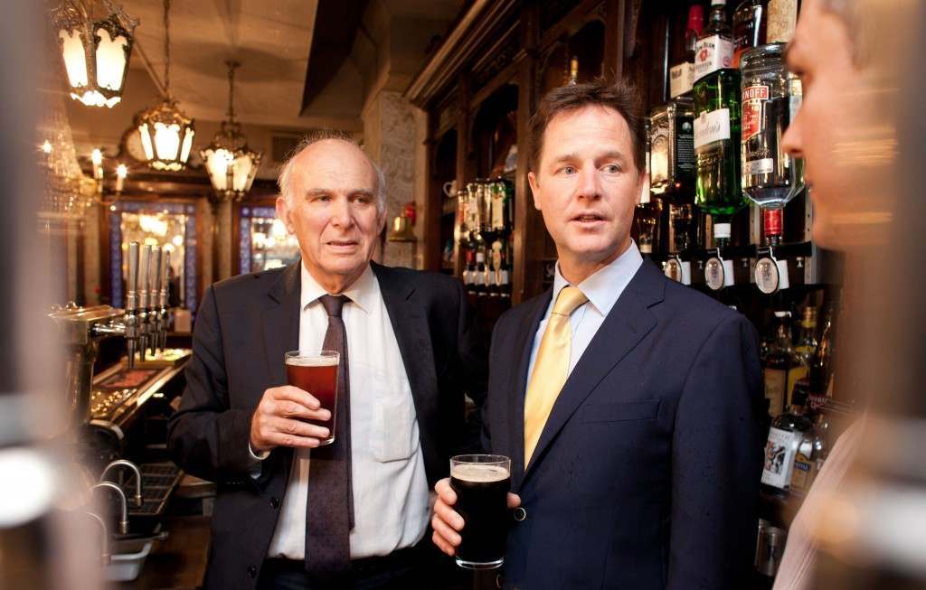 Clegg and Cable in the pub