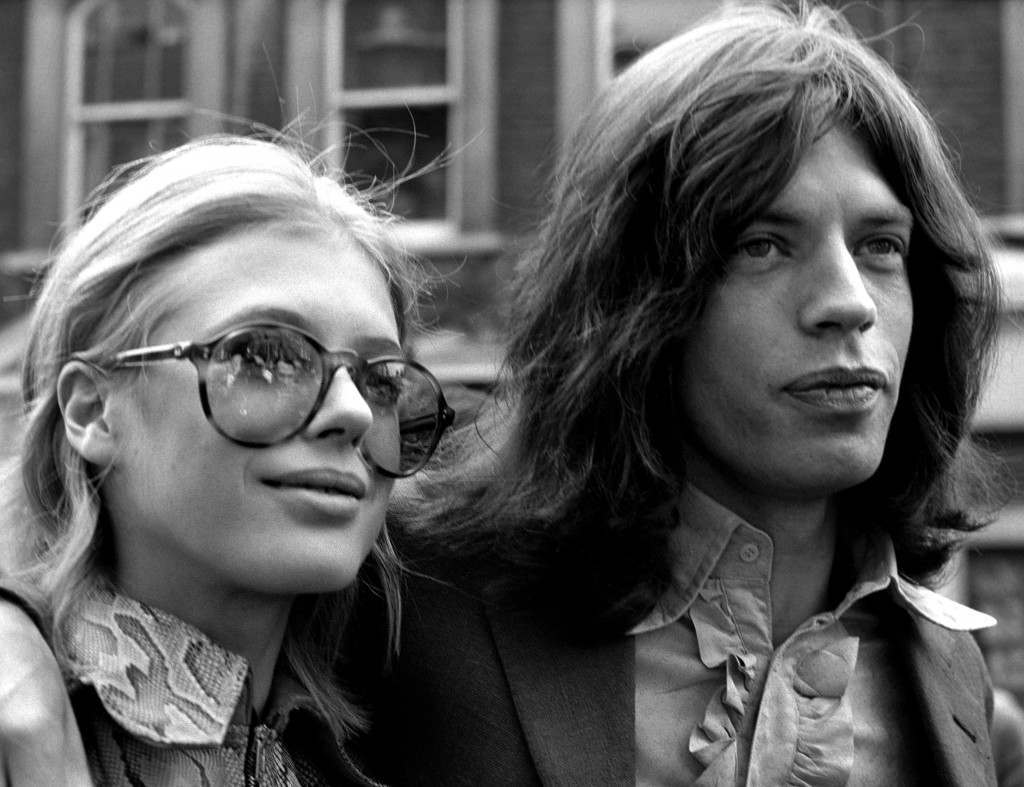 Mick Jagger, lead singer of the Rolling Stones, and actress Marianne Faithfull, on their way to Marlborough Street Court on a charge of possessing cannabis. Ref #: PA.3506069  Date: 29/05/1969