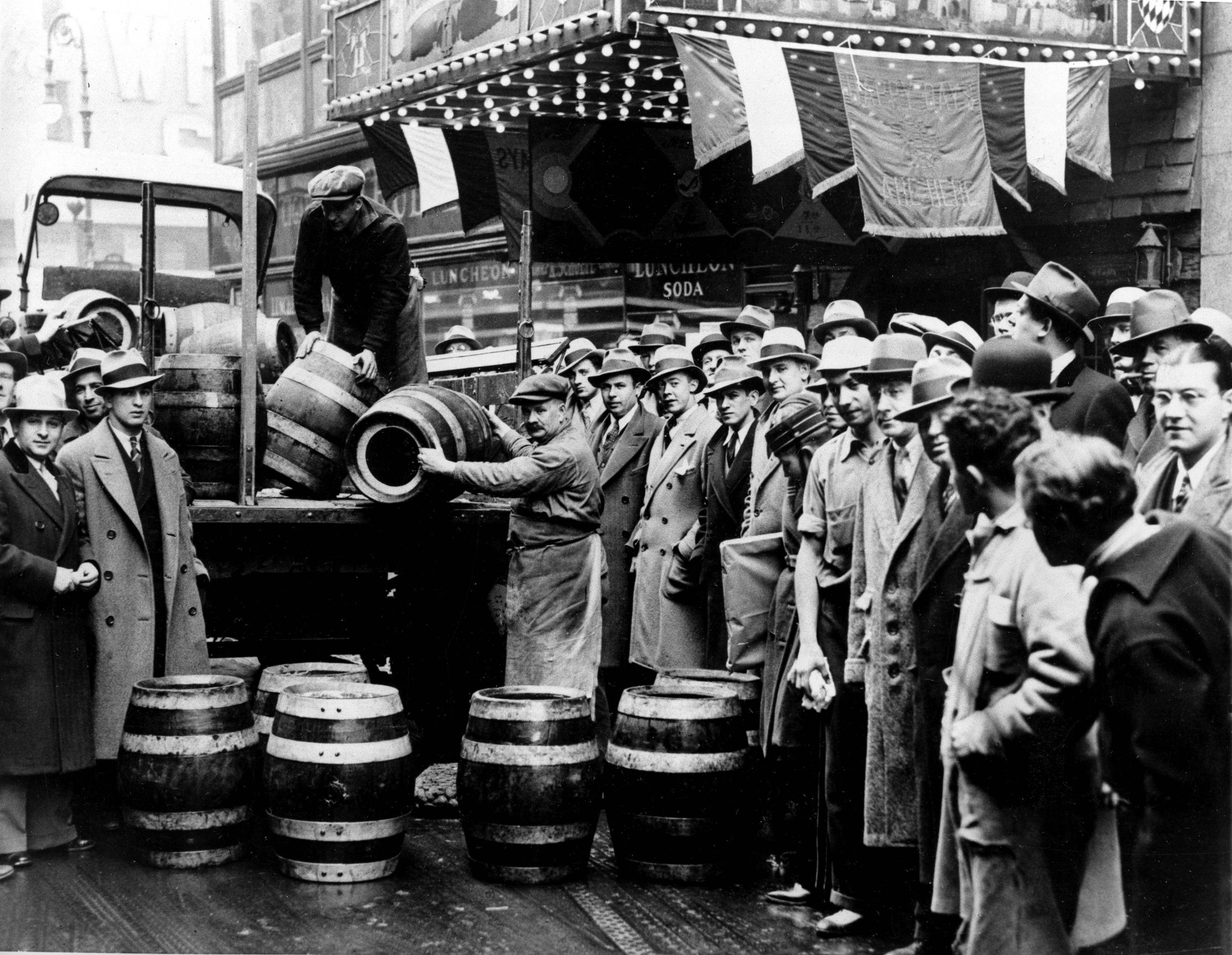 Image result for prohibition ends in the u.s. in 1933