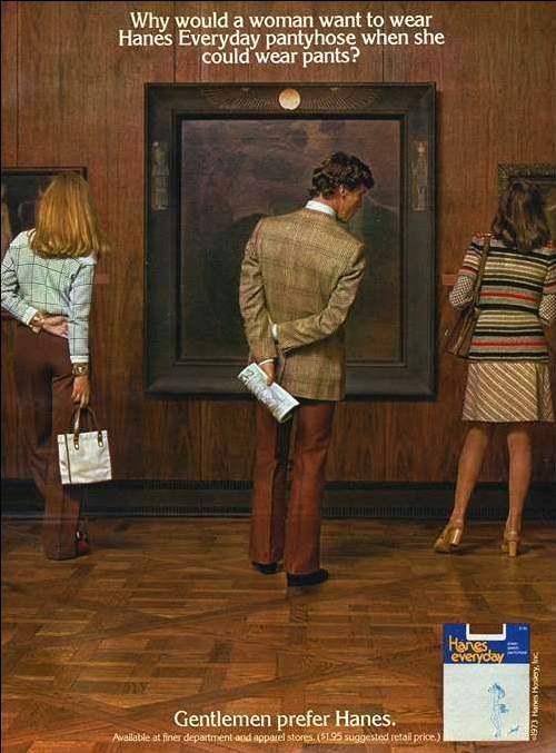 The â€œSexistâ€ Gentlemen Prefer Hanes Adverts of the 1970s