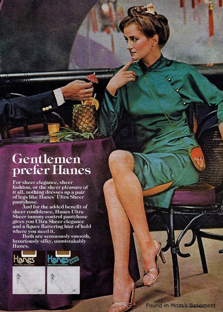The “sexist” Gentlemen Prefer Hanes Adverts Of The 1970s And 80s Flashbak