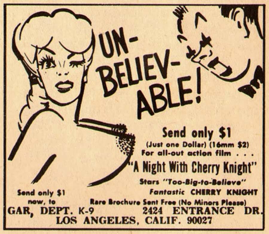 900px x 784px - Vintage adverts for mail order adult entertainment - Flashbak