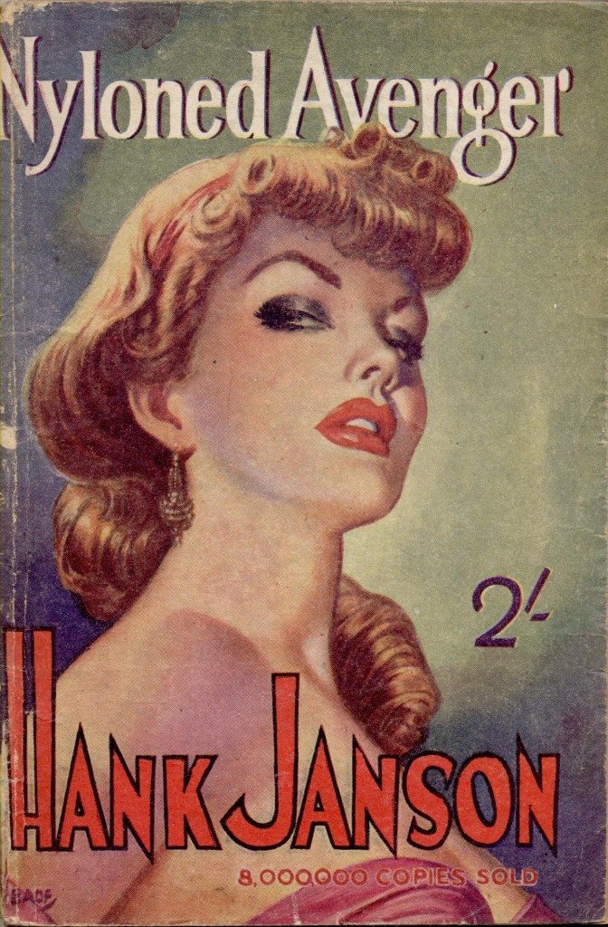 Nyloned Avenger by Hank Janson. Cover art by Reginald Heade