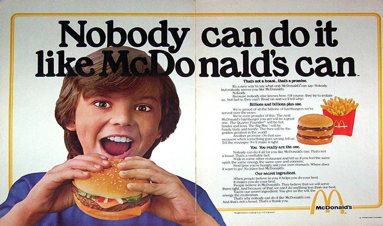 You Deserve A Break Today 1960s1980s Mcdonalds History