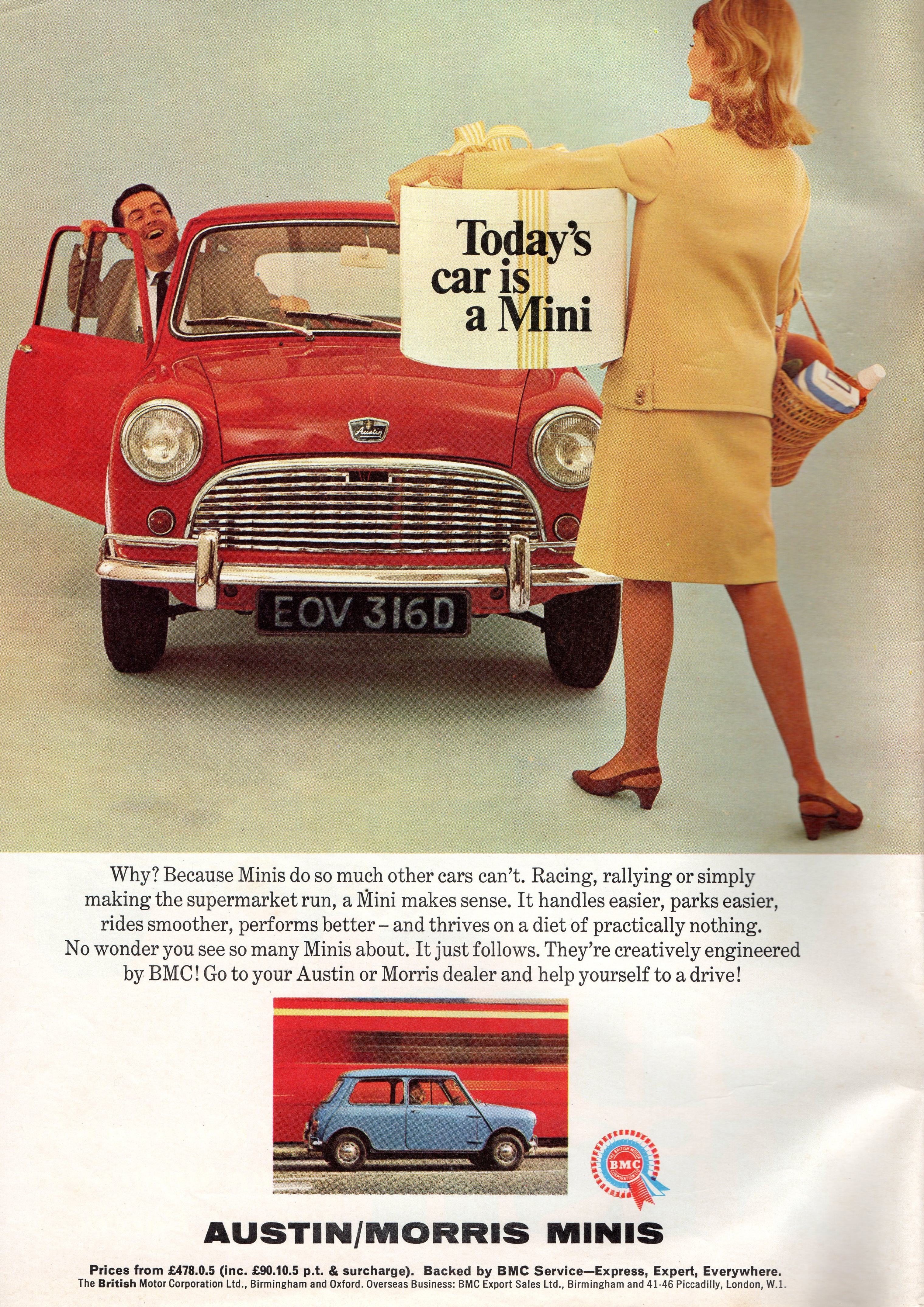 1961 AUSTRALIAN MORRIS MINI 850 A3 POSTER AD SALES BROCHURE ADVERT ADVERTISEMENT