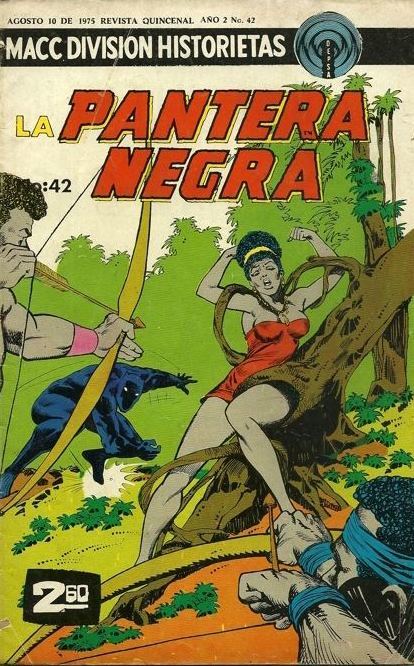 LA PANTERA NEGRA #42 THE BLACK PANTHER MEXICAN COMIC MACC DIVISION 1975