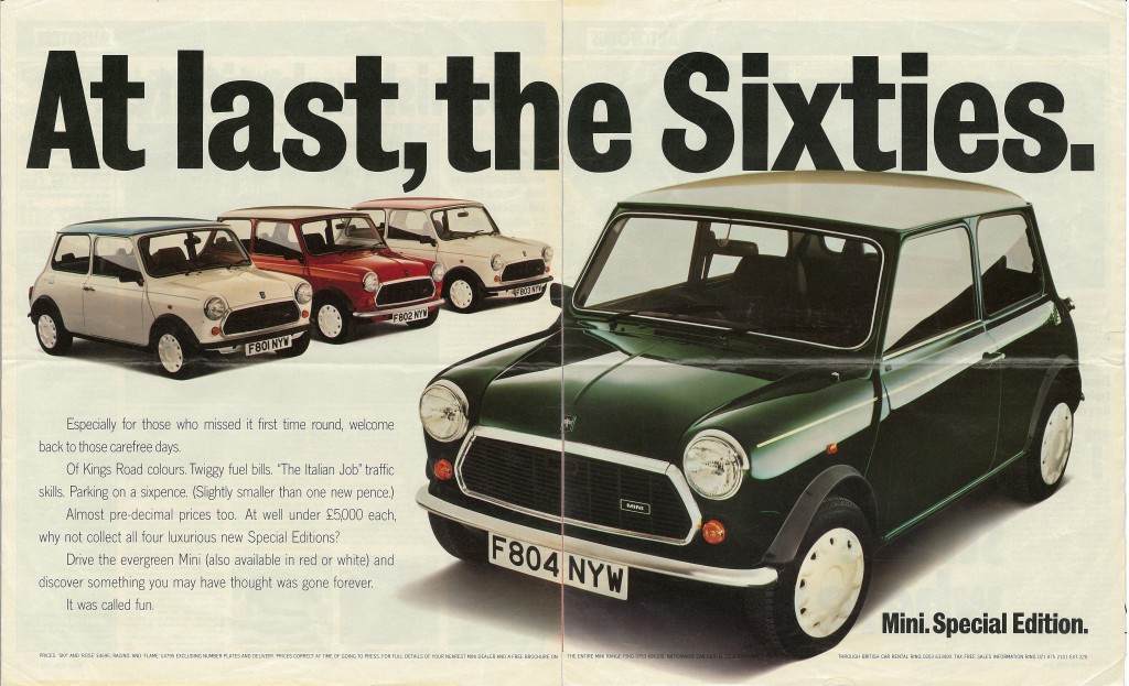 Mini Special Edition advertising advert