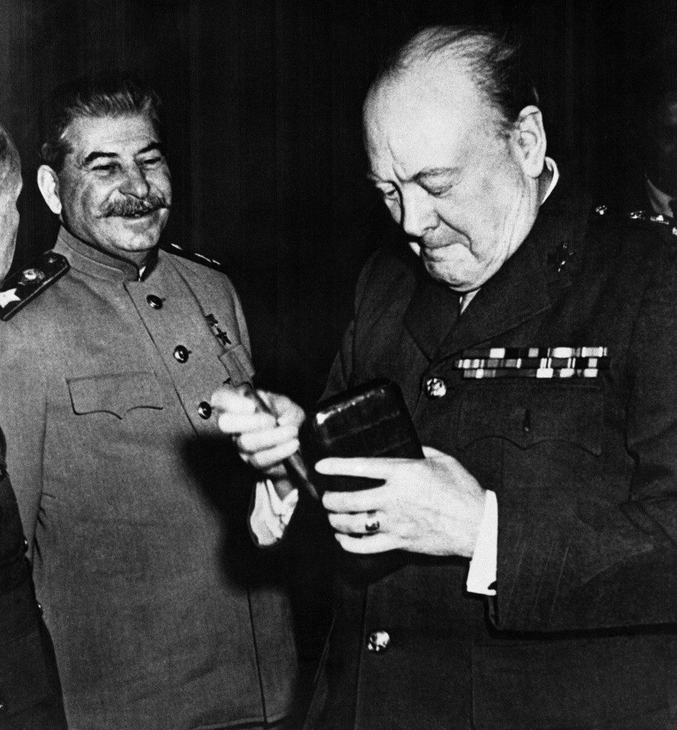 Yalta Winston Churchill And Joseph Stalin Flashbak
