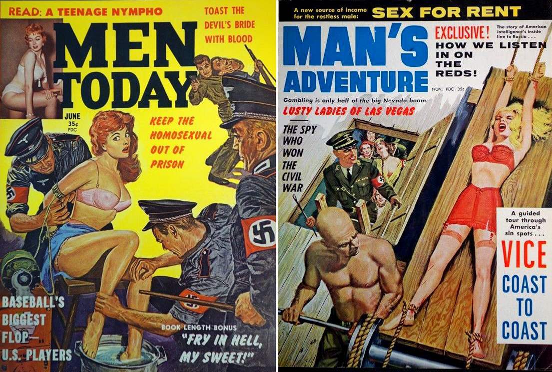 Lesbian Nazi Porn - When Nazis Attack! Men's Action Mags and Hitler's Perverted Minions -  Flashbak