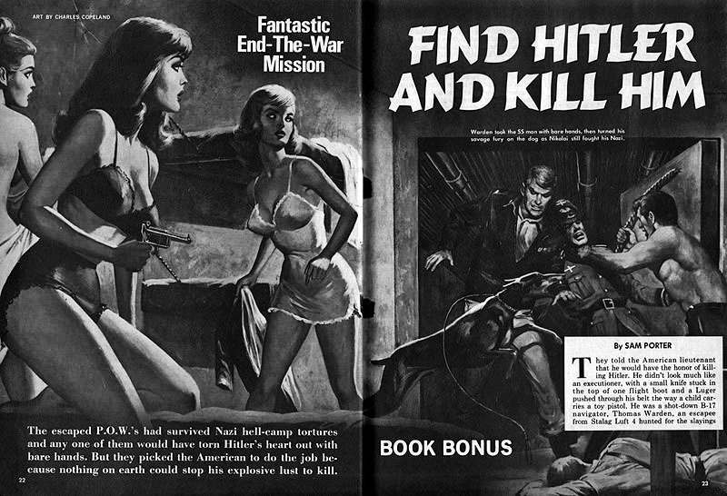 Nazi Porn From The 1940s - When Nazis Attack! Men's Action Mags and Hitler's Perverted Minions -  Flashbak