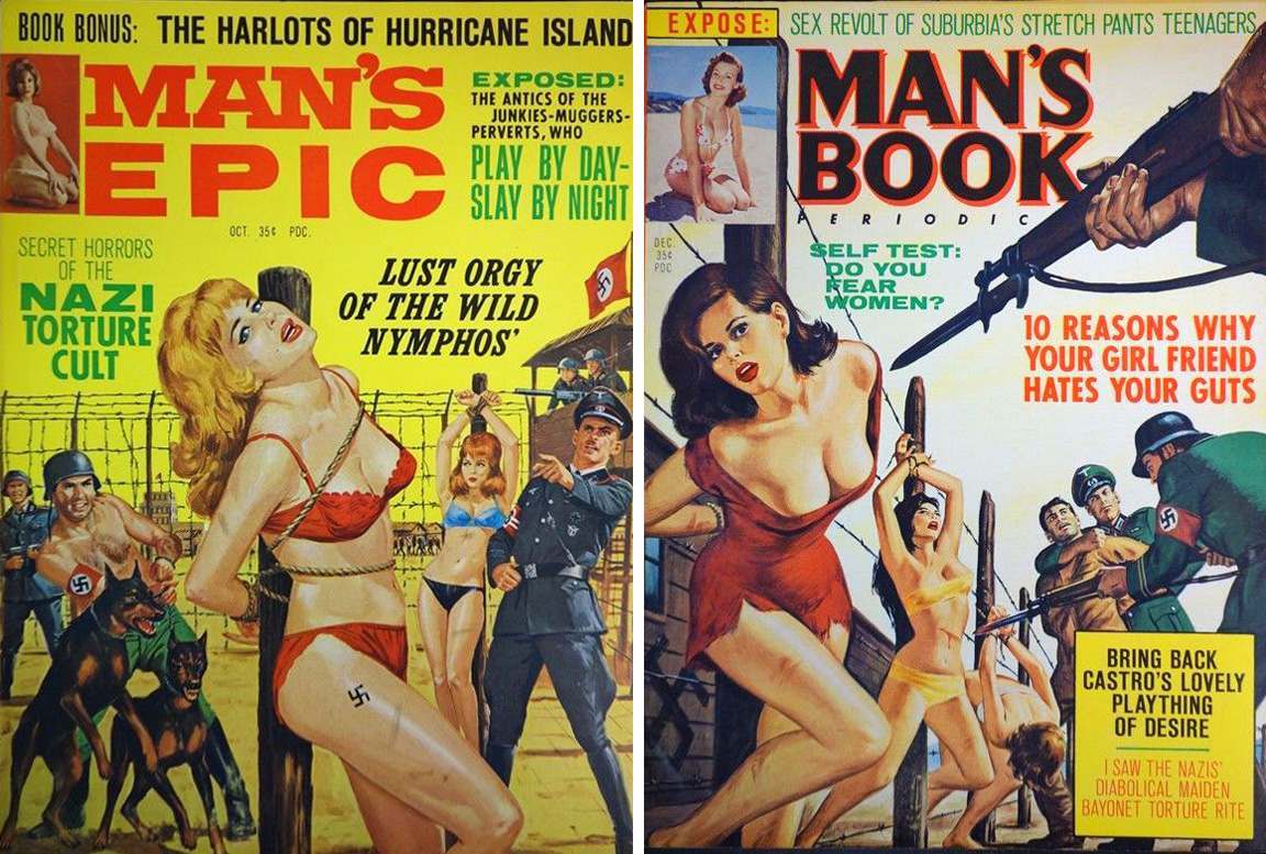 1152px x 777px - When Nazis Attack! Men's Action Mags and Hitler's Perverted Minions -  Flashbak