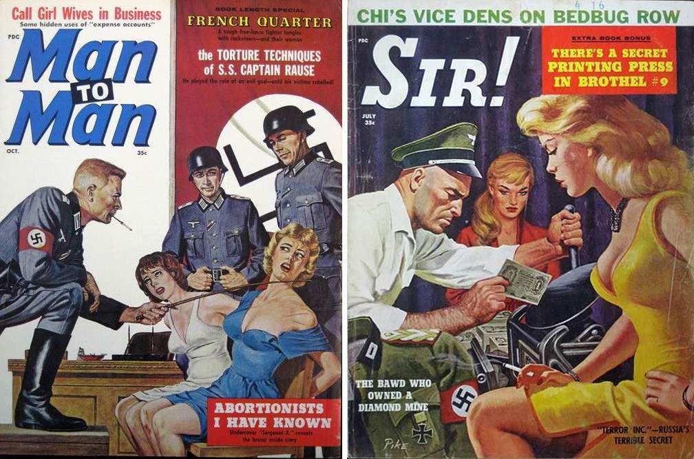 50s Themed Porn Magazine - When Nazis Attack! Men's Action Mags and Hitler's Perverted ...