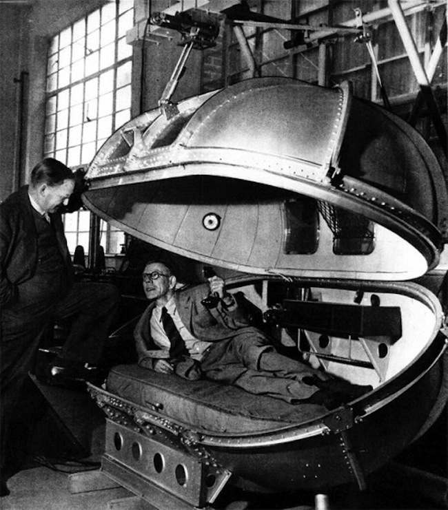 WINSTON Churchill’s precious bulk. As featured in LIFE Magazine, 1947: “To protect the precious bulk of Winston Churchill in wartime a special one-man pressure chamber was built for the personal plane which carried him many times across the Atlantic and to Casablanca, Moscow and Yalta. Churchill was warned by his doctors that it was dangerous for a man of his age and physical condition to fly above 8,000 feet. The solution was a pressure chamber complete with ash trays, telephone and an air-circulation system good enough to prevent smoke from the ubiquitous cigar from fogging the atmosphere.”