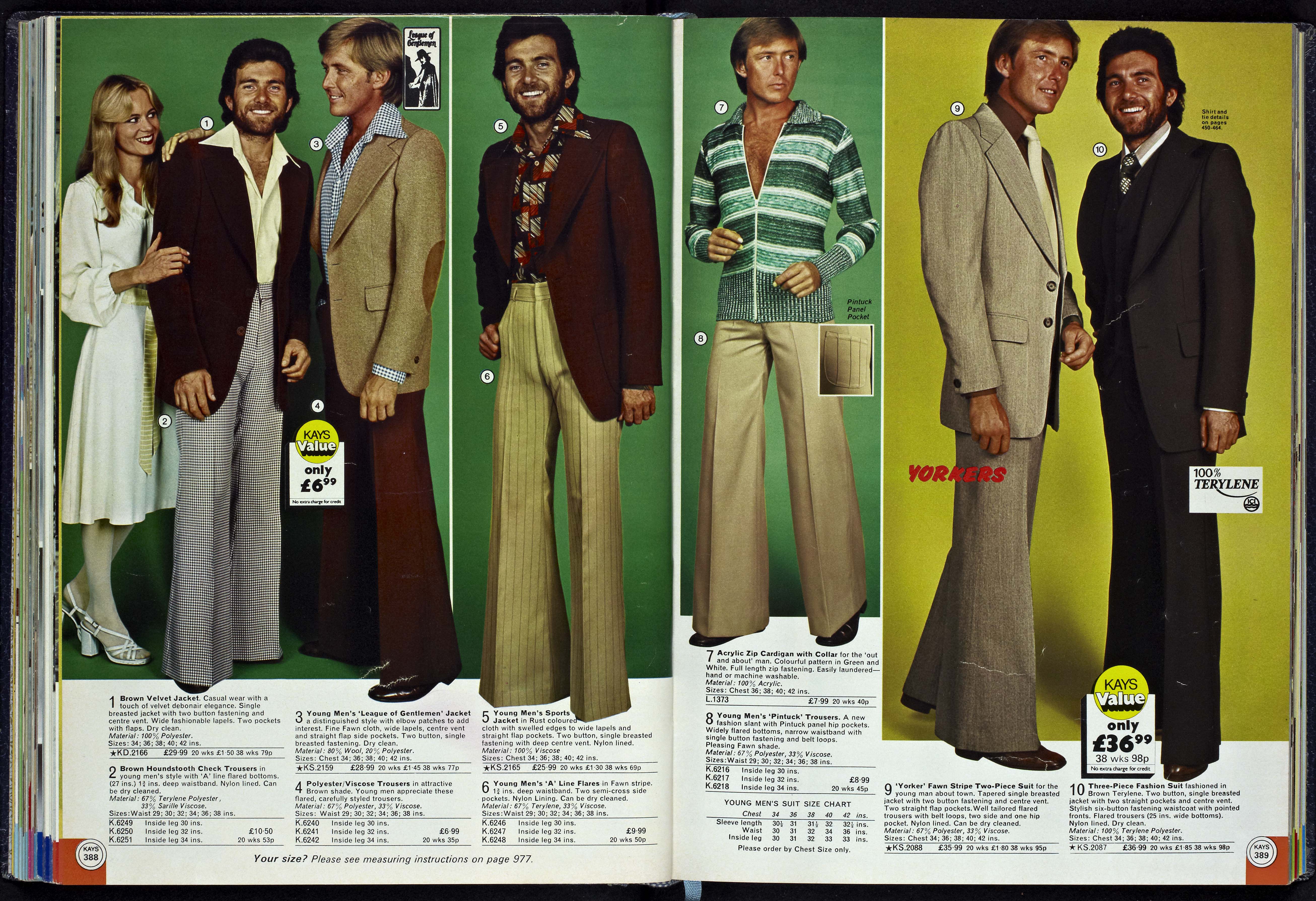 Men's casual wear 1977 Kays