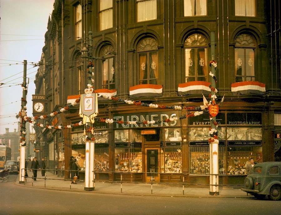Turners' shop on Blackett Street, May 1953.
