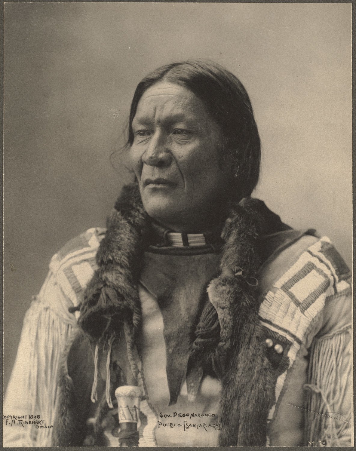 Gov. Diego Narango, Pueblo (Santa Clara), 1899. (Photo by Frank A. Rinehart)
