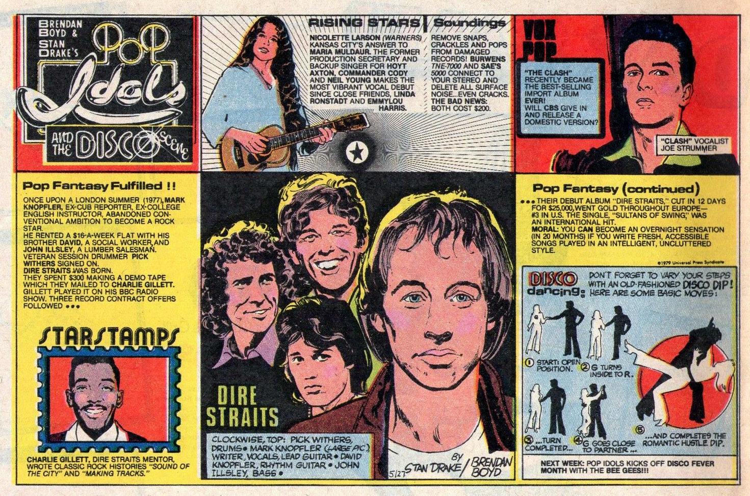 POP IDOLS AND THE DISCO SCENE Newspaper Strip Sunday May 27 1979