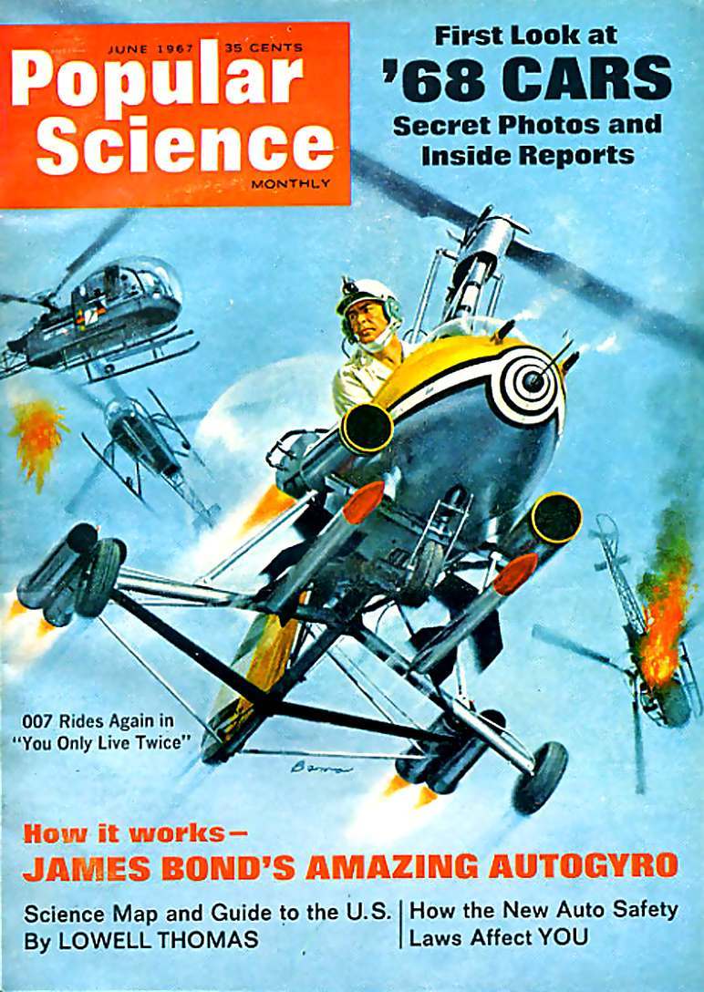 Popular Science James Bond's Amazing Autogiro June 1967