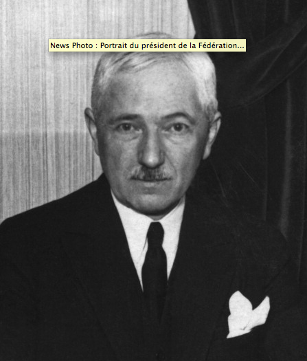 Portrait of the president of the Federation Internationale of Football Association (FIFA), Frenchman Jules Rimet, taken in the mid '20s. Jules Rimet, elected in 1921, decided in 1926 in an assembly to create the first world cup tournament. Four years later, Uruguay hosted the first-ever World Cup and the winner's trophy was named after his creator, Jules Rimet.