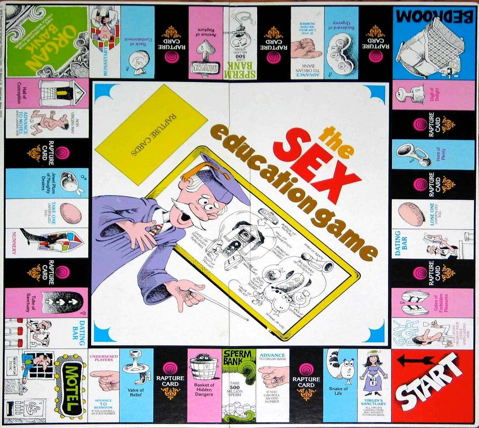 sex ed game board