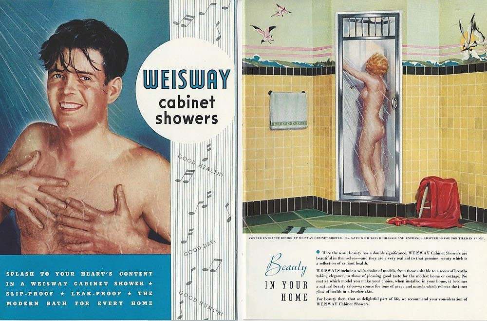 1948 WEISWAY Cabinet SHOWERS