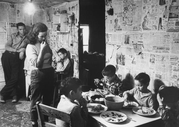 A poverty stricken family in Appalachia 1964