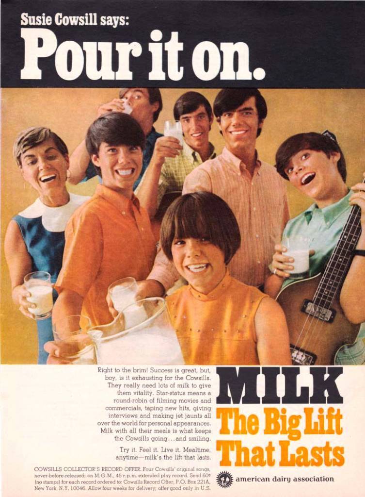 THE COWSILLS MILK AD 1969