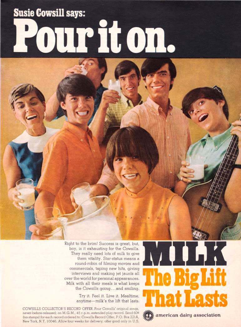 THE COWSILLS MILK AD 1969