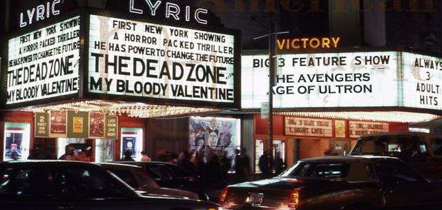 HORROR MOVIE MARQUEE 1983