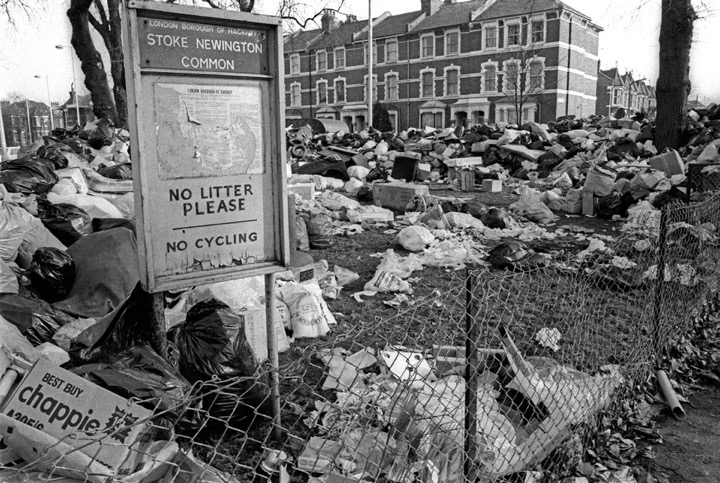 Stoke Newington Common Binmen's strike 1979