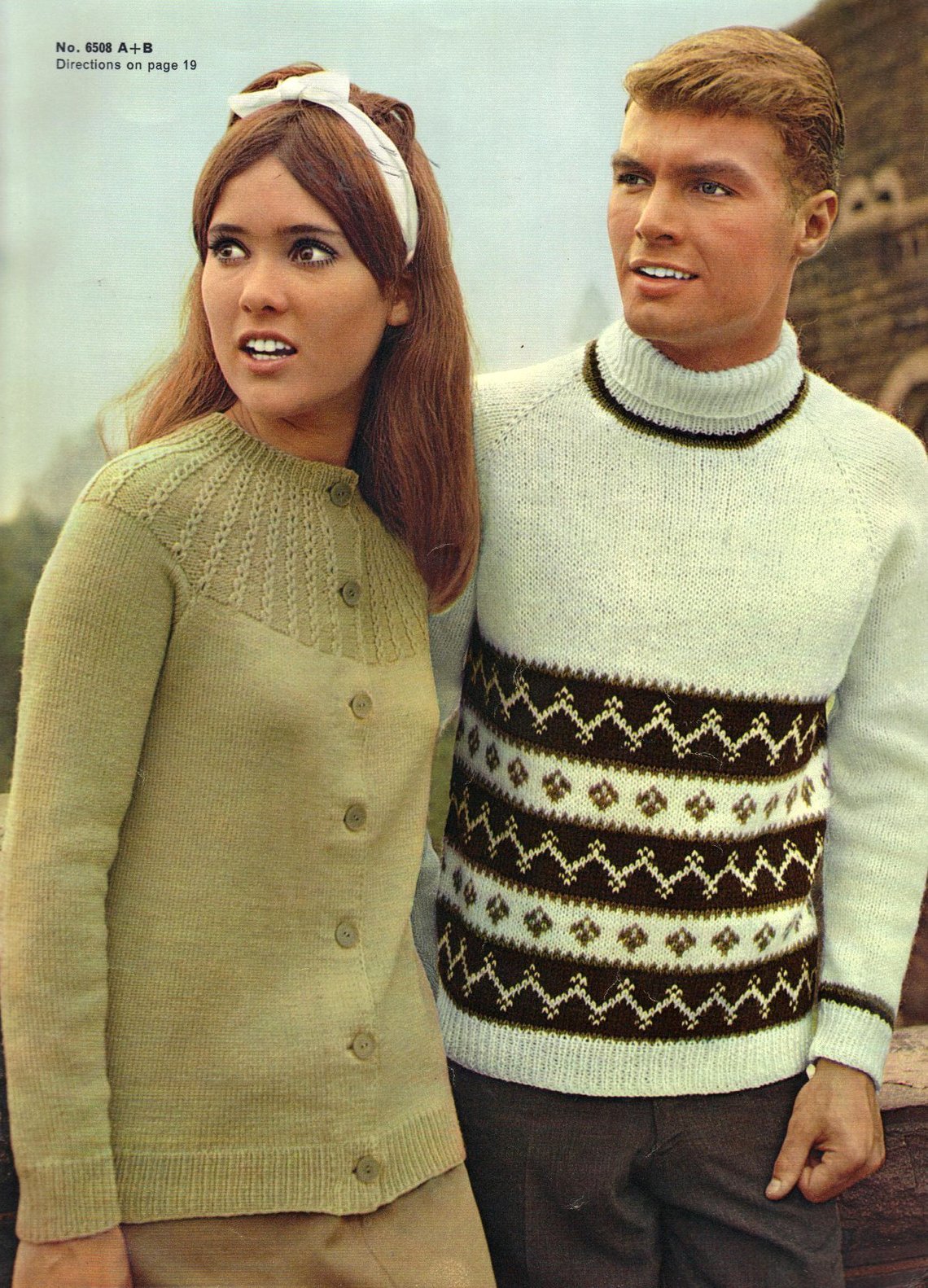 What Are They Looking At? Vintage Sweater Models Staring At God-Knows ...