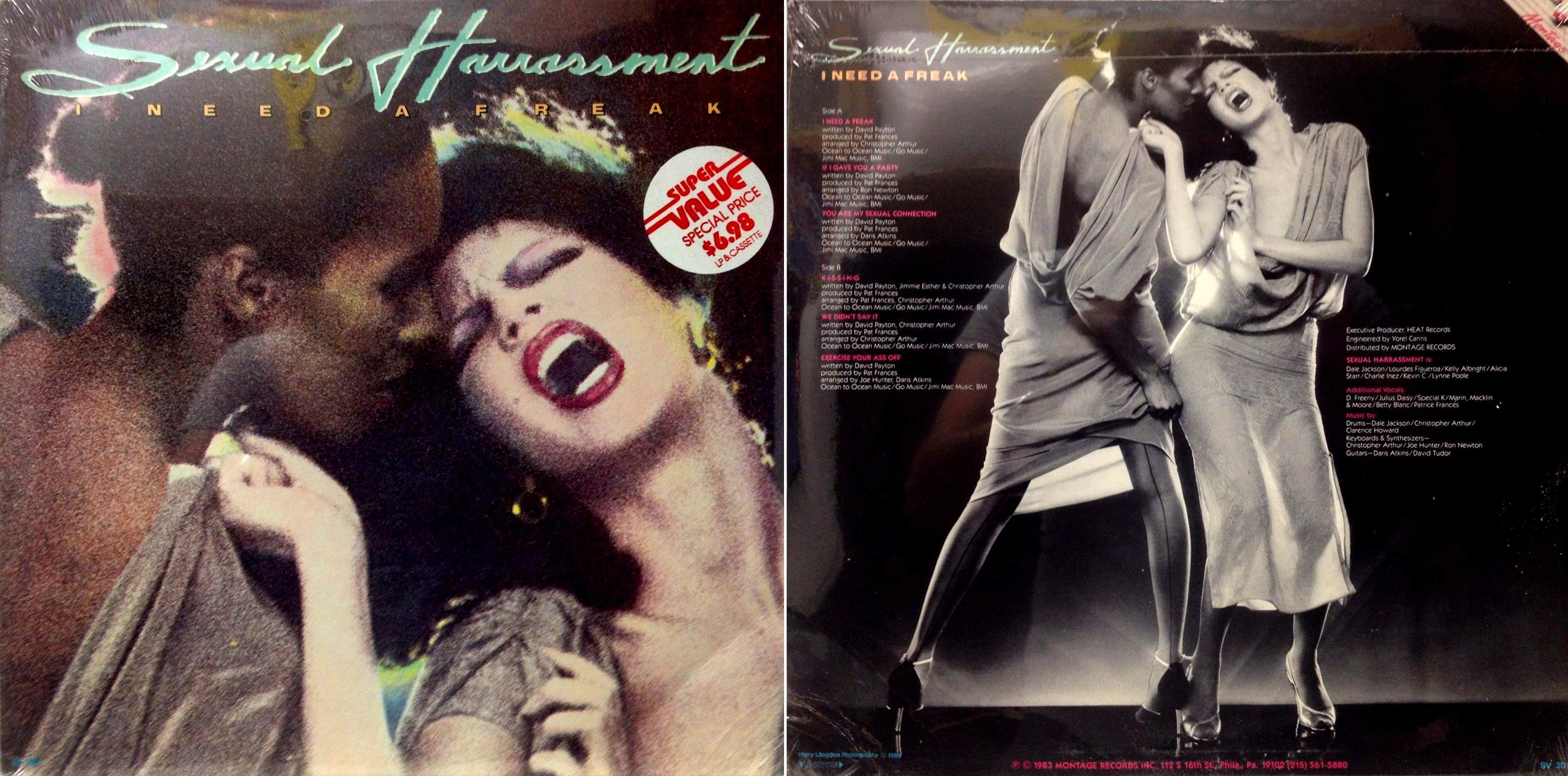 SEALED LP~SEXUAL HARRASSMENT~I Need A Freak~{Original 1983