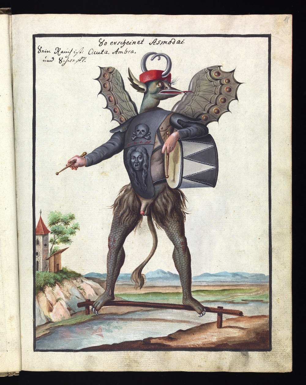 ompendium rarissimum totius Artis Magicae sistematisatae per celeberrimos Artis hujus Magistros, a book of "Satanic" illustrations from the 18th century 