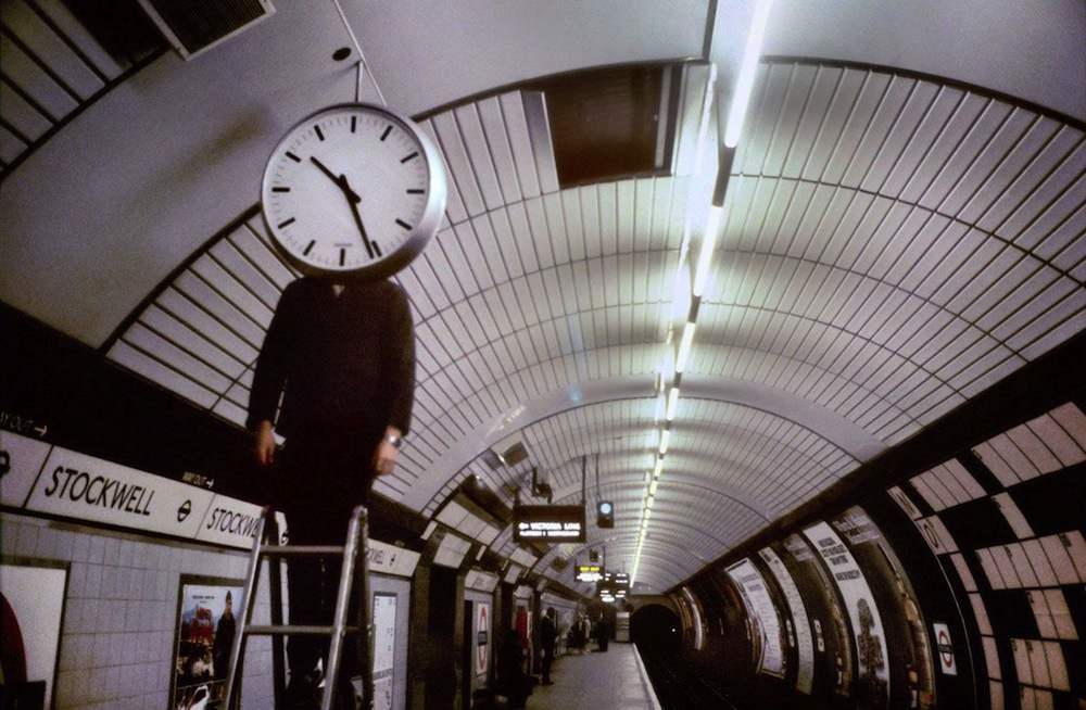 people on the London Underground 1970s 1980s