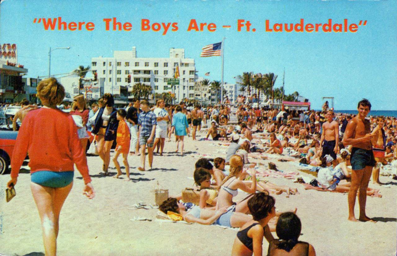 1960s beach scene fort lauderdale FL