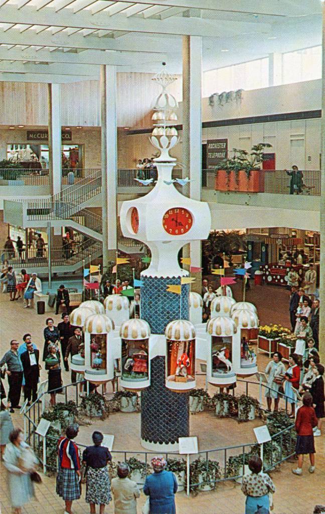 clock of the nations midtown plaza mall rochester NY
