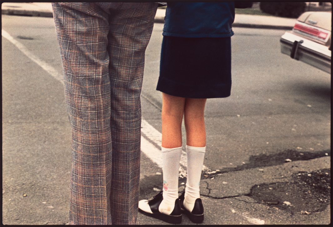 Girl and Man at Road, 1975.