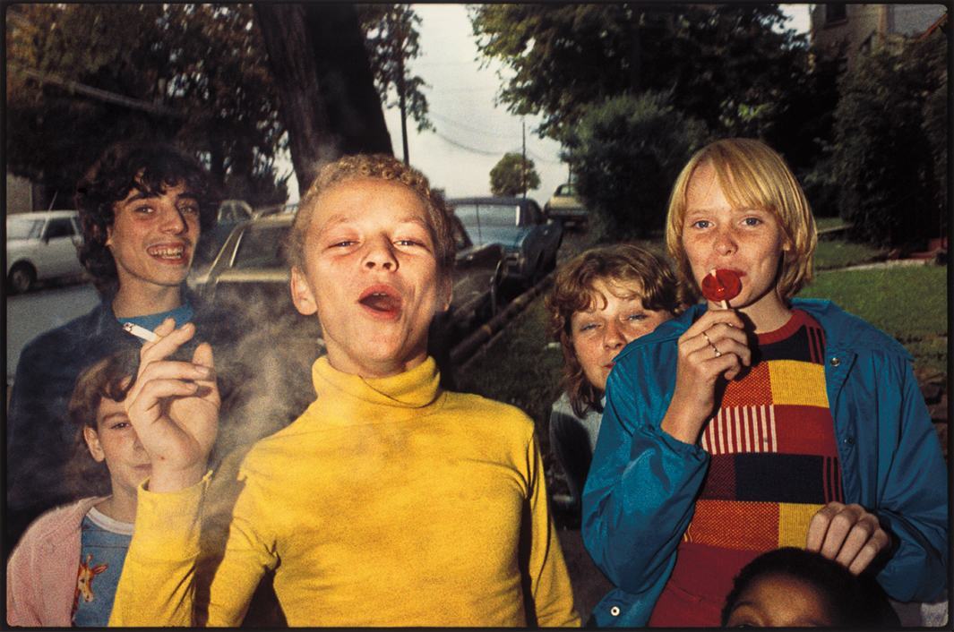 Boy in Yellow Shirt Smoking, 1977.