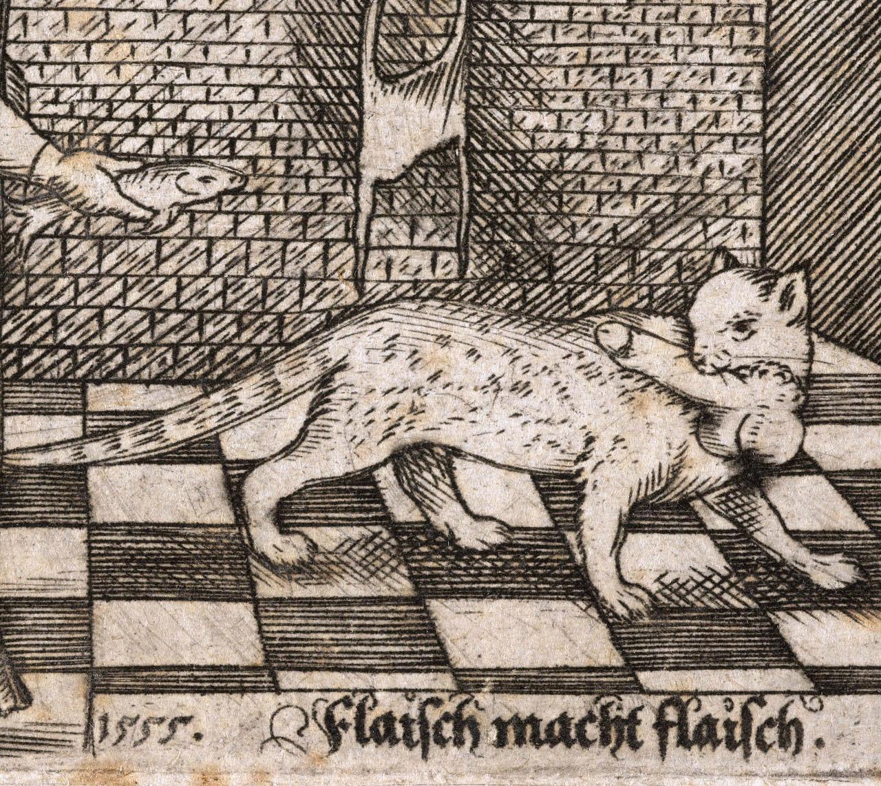 ‘flaisch Macht Flaisch German Woodcut 1555 Flashbak