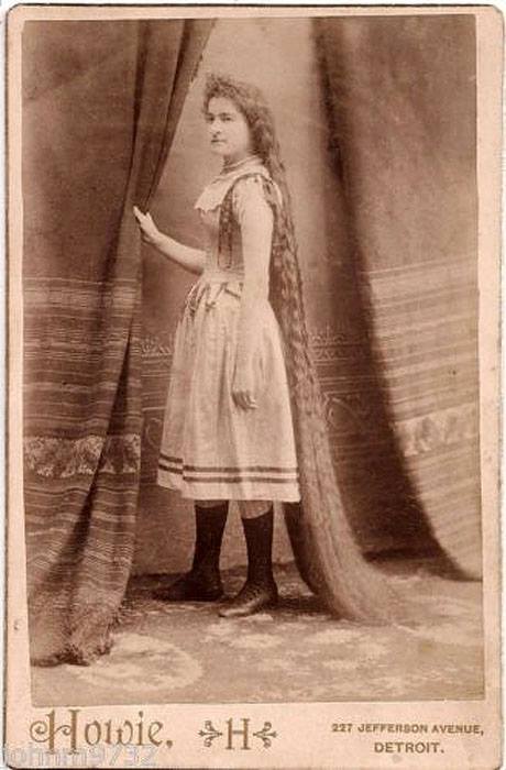 Victorian women long hair