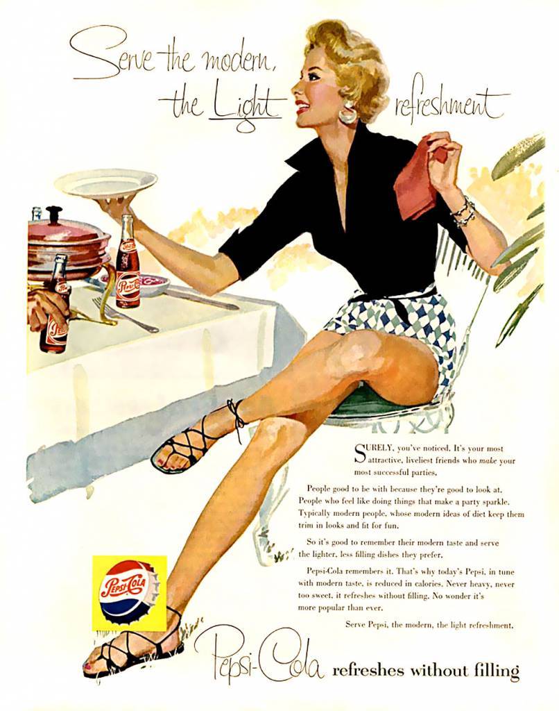 Pepsi adverts 1950s