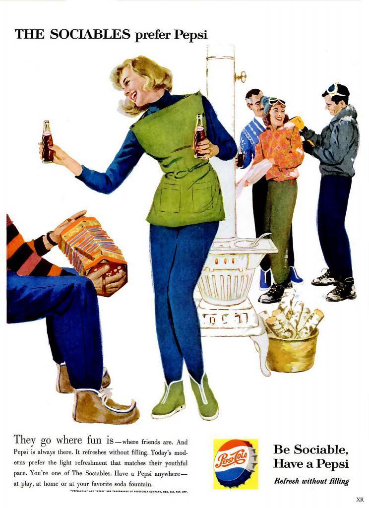 Pepsi adverts 1950s