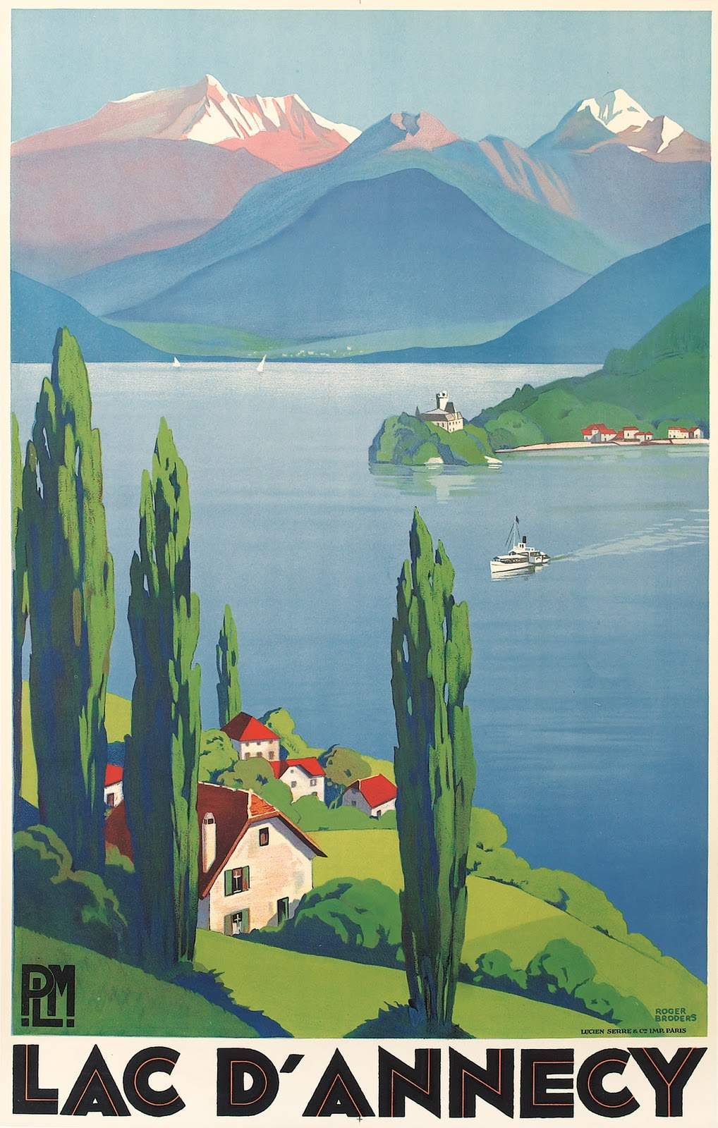 The Lake at Annecy, 1930.