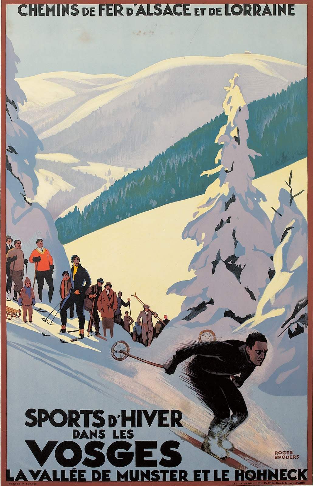Sports D’Hiver Dans Les Vosges, 1930